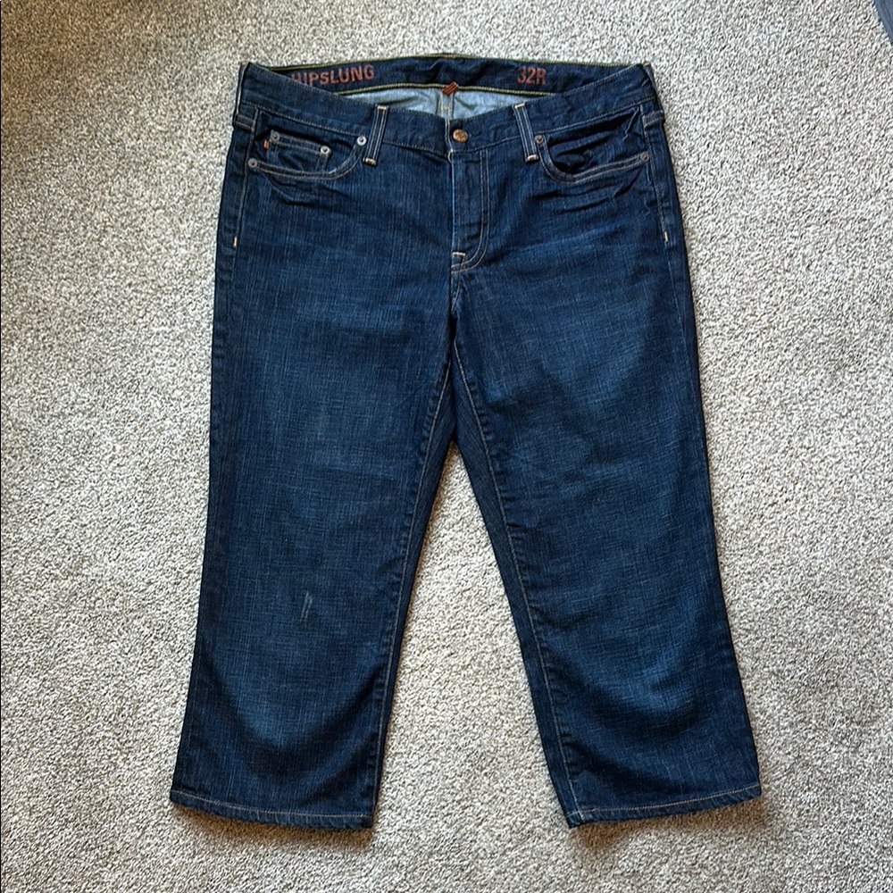 J.Crew Dark Blue Denim Capris